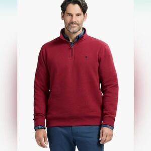 Izod Performance Men's 3/4 zip pullover  sz L EUC Burgundy